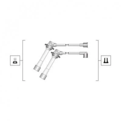 <strong>Высоковольтные провода MAZDA 626 IV 16V 1.8I, 2.0I MX6 16V 2.0I MAGNETI MARELLI MSQ0083 (фото 1)</strong>