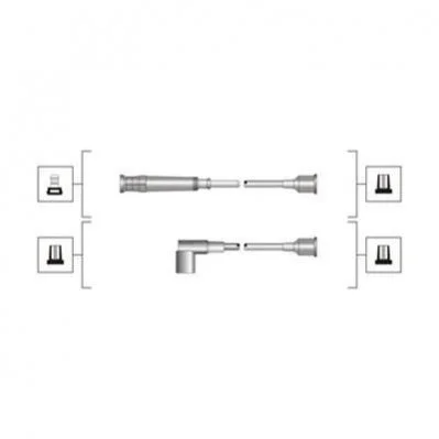 <strong>BMW Провода зажигания E28 86-87 MAGNETI MARELLI MSQ0095 (фото 1)</strong>
