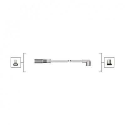 <strong>Провода зажигания FIAT Doblo, Linea, Grande Punto, Idea, Musa 1,2/1,4 05- MAGNETI MARELLI MSQ0098 (фото 1)</strong>