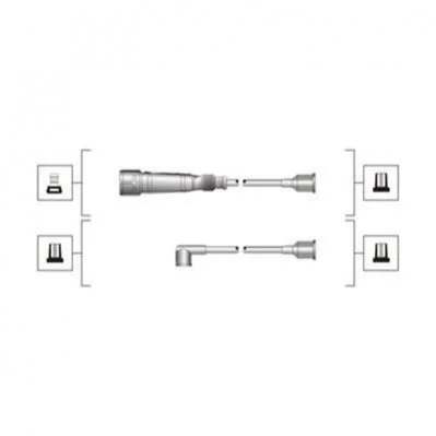 <strong>Комплект высоковольтных проводов EQ AUDI A4, A6 VW PASSAT 1.6I [941319170103] MAGNETI MARELLI MSQ0103 (фото 1)</strong>