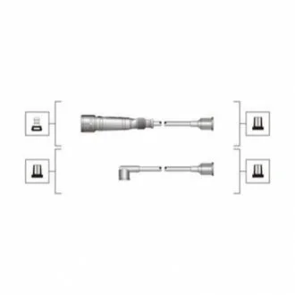 Комплект высоковольтных проводов EQ AUDI A4, A6 VW PASSAT 1.6I [941319170103] для MAGNETI MARELLI MSQ0103 фото товара