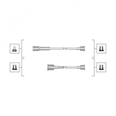<strong>Комплект высоковольтных проводов EQ LADA [941319170107] MAGNETI MARELLI MSQ0107 (фото 1)</strong>