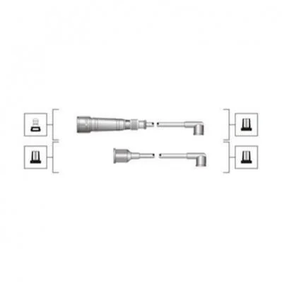 <strong>Высоковольтные провода SEAT CORDOBA 1.4I, IBIZA, VW MAGNETI MARELLI MSQ0114 (фото 1)</strong>
