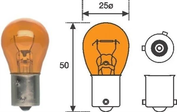 <strong>Автолампа PY21W 12V 21W цоколь BAU MAGNETI MARELLI PY21W12 (фото 1)</strong>