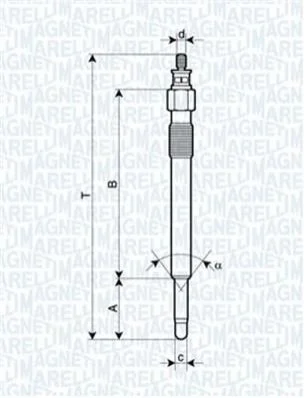 <strong>Свеча накала LAND ROVER DEFENDER,DISCOVERY,RANGE ROVER I,II [062900020304] MAGNETI MARELLI UC24A (фото 1)</strong>