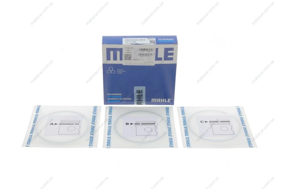 <strong>Комплект кілець на поршень MAHLE 001 01 N0 (фото 1)</strong>