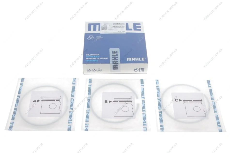<strong>Комплект кілець на поршень MAHLE 001 36 N0 (фото 1)</strong>