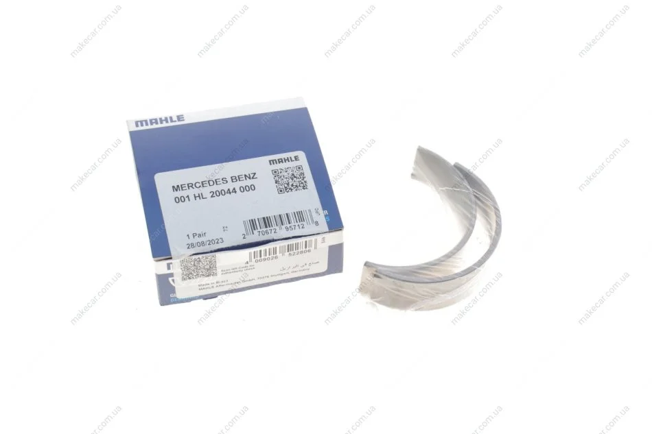 <strong>Вкладиші корінні MB Sprinter/Vito 2.2-3.2 CDI 98-10 (STD) MAHLE 001 HL 20044 000 (фото 1)</strong>