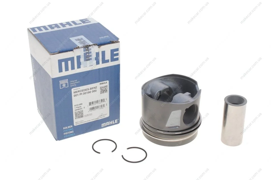 <strong>Поршень з кільцями MB 83,00 OM 642 цил. 4-6 (вир-во Mahle) MAHLE 001 PI 00190 000 (фото 1)</strong>