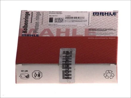 Поршневые кольца 63.5 STD (1.2*1.5*2.5) Smart M160 0.6 98- для MAHLE 003 94 N0 фото товара