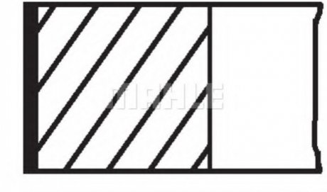 Кільця поршневі Mahle MAHLE / KNECHT 003 94 N1 фото товару