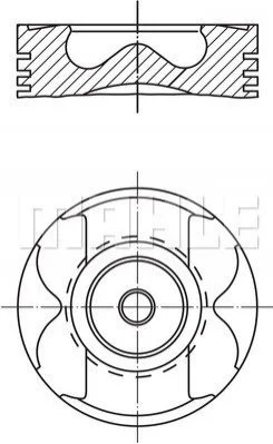 <strong>Поршень MAHLE 004 57 03 (фото 1)</strong>