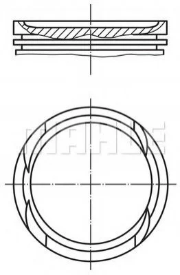 <strong>Поршень MAHLE 010 05 01 (фото 1)</strong>