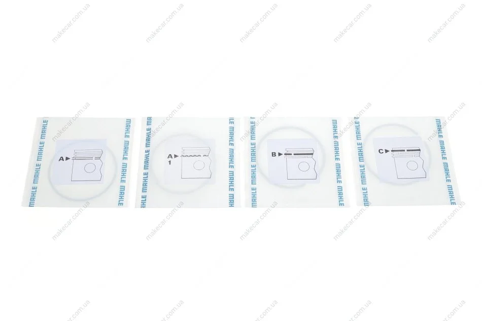 <strong>Комплект кілець на поршень MAHLE 011 08 N2 (фото 1)</strong>