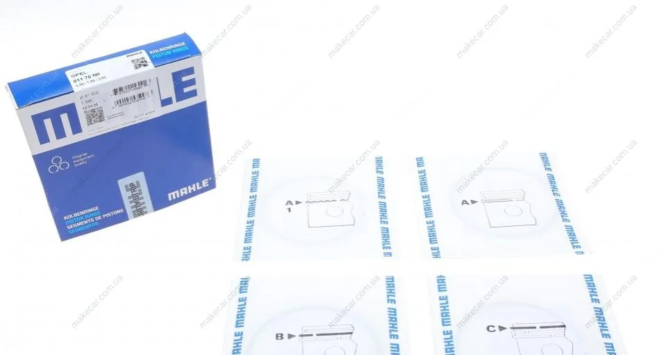 <strong>Комплект кілець на поршень MAHLE 011 70 N0 (фото 1)</strong>