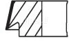 <strong>Кільця поршневі,комплект MAHLE 011RS001050N0 (фото 2)</strong>