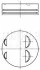 <strong>Поршень RENAULT CLIO, MEGANE, SCENIC II 1.4 10.99- (80mm/+0.5) MAHLE 022 05 01 (фото 1)</strong>