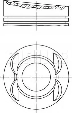 <strong>Поршень двигуна MAHLE 028 03 01 (фото 1)</strong>