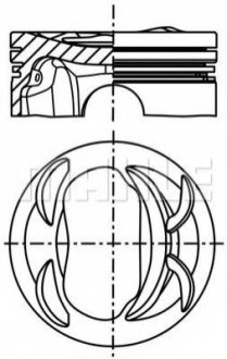 Поршень MAHLE / KNECHT 028PI00118 000 фото товара