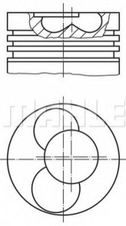 Поршень MAHLE / KNECHT 030 41 00 фото товара