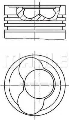 <strong>Поршень MAHLE 030 66 02 (фото 1)</strong>