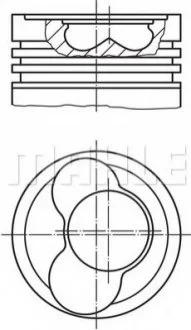 Поршень для Volkswagen, Skoda, Audi, Ford, Seat MAHLE 030 66 02 фото товару