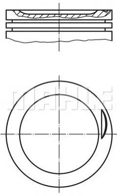 <strong>Поршень MAHLE 030 83 00 (фото 1)</strong>