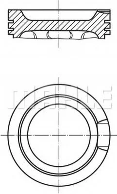 <strong>Поршень Mahle MAHLE 033 16 02 (фото 1)</strong>