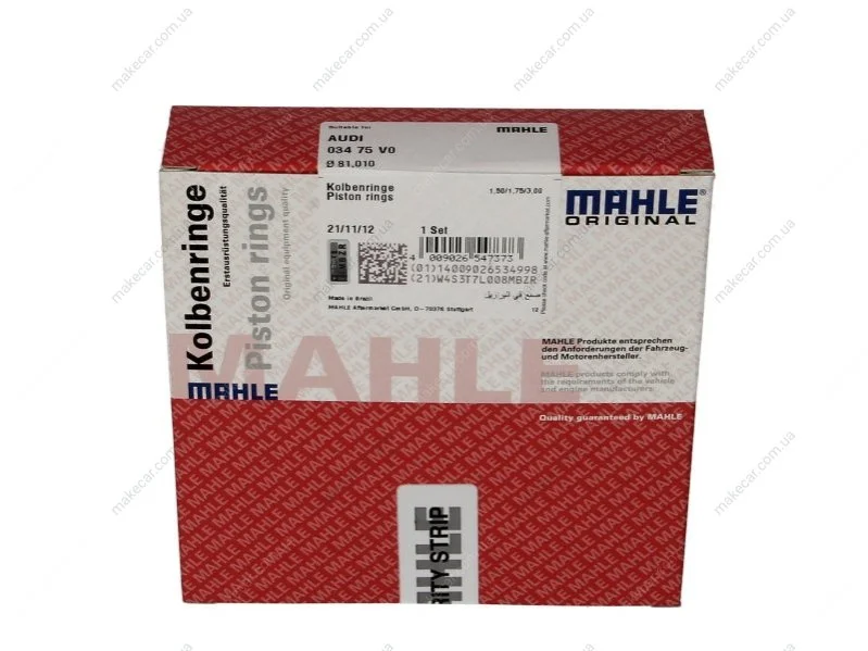 <strong>Комплект кілець на поршень MAHLE 03475V0 (фото 1)</strong>