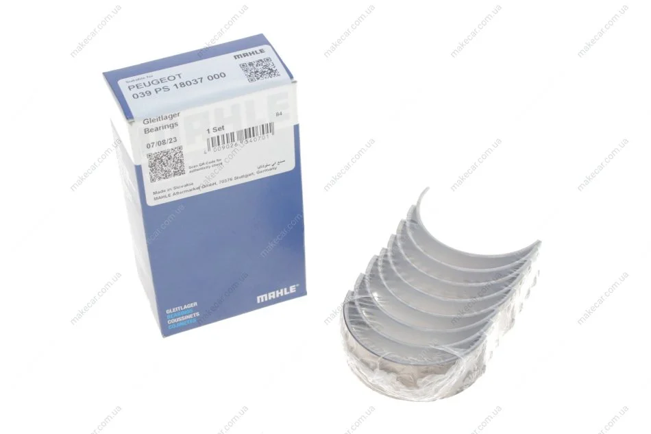 <strong>Вкладиші MAHLE 039 PS 18037 000 (фото 1)</strong>