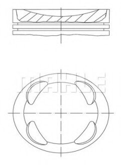 Поршень MAHLE / KNECHT 081 PI 00104 001 фото товара