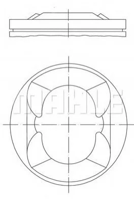 <strong>Поршень MAHLE 081PI00110000 (фото 1)</strong>