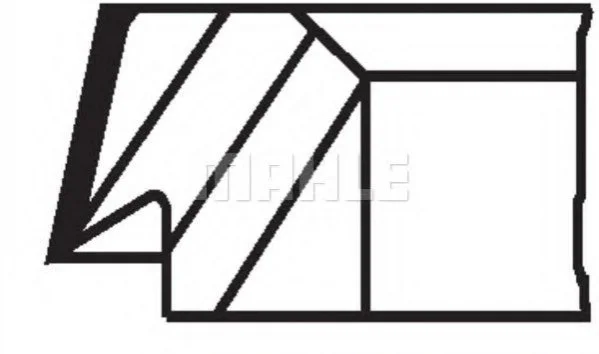 <strong>Кольца поршневые (1cyl) KOMPRESSOREN D 78.00 (2.5/2.5/4) MAHLE 145 72 N0 (фото 1)</strong>