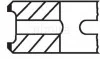 <strong>Кольца поршневые (1cyl) KOMPRESSOREN D 78.00 (2.5/2.5/4) MAHLE 145 72 N0 (фото 2)</strong>