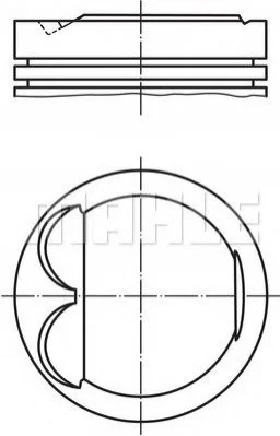 <strong>Поршень MAHLE 607 77 00 (фото 1)</strong>