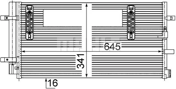 <strong>Конденсер кондиціонера MAHLE AC 457 000S (фото 1)</strong>