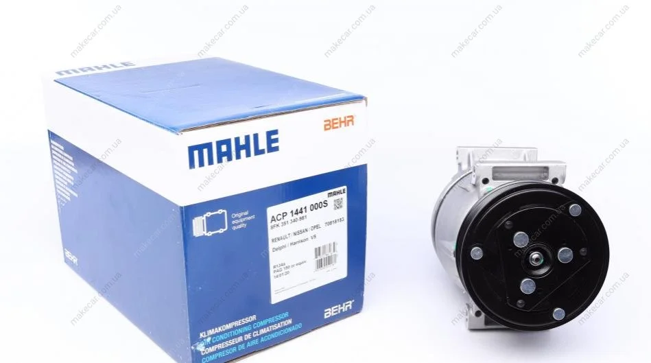 <strong>Компресор кондиціонера Renault Trafic II/Master II/Opel Vivaro/Movano/Nissan 1.9D/2.2D/2.5D 00- MAHLE ACP 1441 000S (фото 1)</strong>