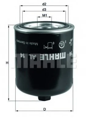<strong>Фільтр осушувача Scania LKW MAHLE AL 14 D (фото 1)</strong>