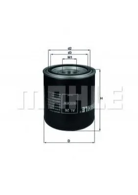 <strong>Фильтр осушителя Volvo MAHLE AL 26 (фото 1)</strong>
