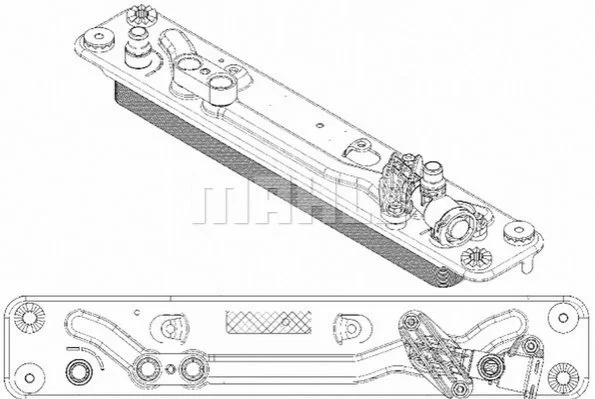 <strong>Радіатор масла АКПП E70/E71/E72 (Premium Line! OE) MAHLE CLC 182 000P (фото 1)</strong>