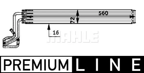 <strong>Радіатор масляний MAHLE CLC 51 000P (фото 1)</strong>