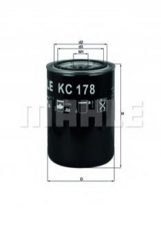 Фільтр паливний високого тиску DAF MAHLE / KNECHT KC 178