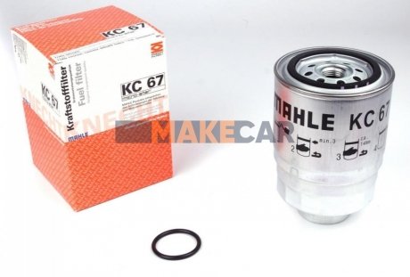 Фільтр паливний Nissan 1.7-3.2D MAHLE / KNECHT KC67 (фото 1)