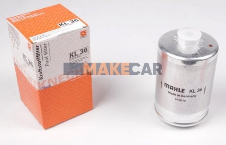 Фильтр топливный Audi B4/A4 2.7/A6 97- (бензин) MAHLE / KNECHT KL36 (фото 1)