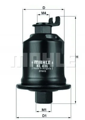 <strong>Паливний фільтр MAHLE KL436 (фото 1)</strong>