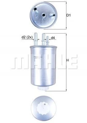 <strong>Паливний фільтр MAHLE KL505 (фото 1)</strong>