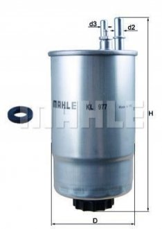 Фильтр топливный MAHLE / KNECHT KL977 (фото 1)
