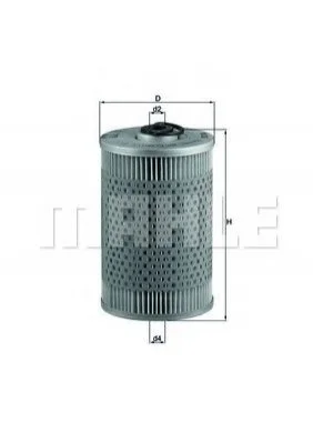 <strong>Фільтруючий елемент паливного фільтра MAHLE KX 36D (фото 1)</strong>
