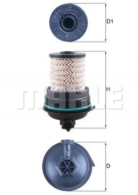 <strong>Паливний фільтр MAHLE KX480 (фото 1)</strong>