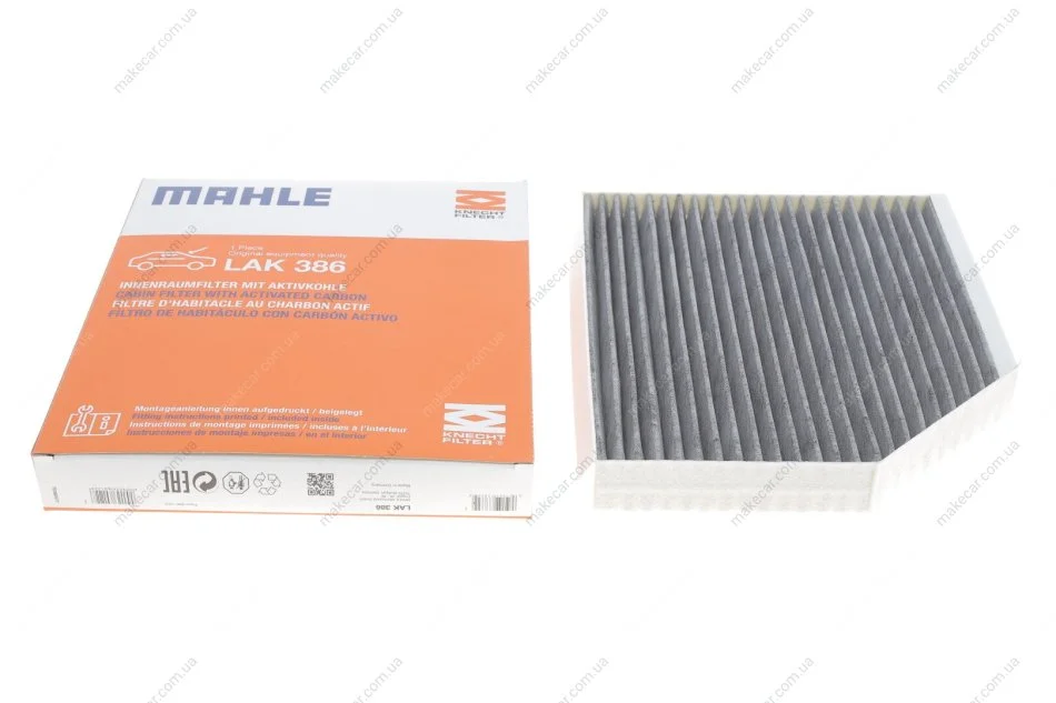 <strong>Фільтр салону вугільний Audi A4/A6 1.8-4.2TFSI 07- MAHLE LAK386 (фото 1)</strong>